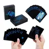 Waterproof Plastic Black Color Poker Cards Classic Magic Tricks Tool Poker playing cards