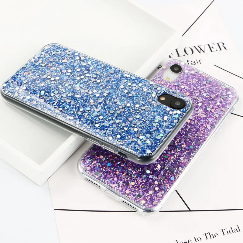 15% OFF by SUNSKY COUPON CODE: EDA0048534 for For iPhone 11 Pro Laser Sequin Waves TPU Phone Case(Purple)