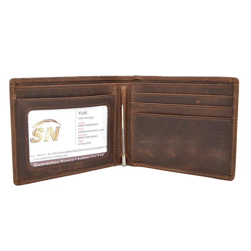 mens leather id wallet