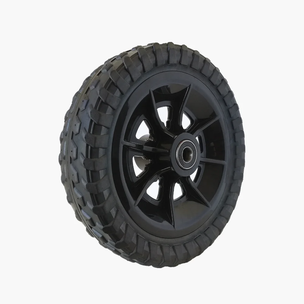 Semi Pneumatic Rubber Plastic Wheel 10 Inch Wheel For Lawn Mower,Lawn