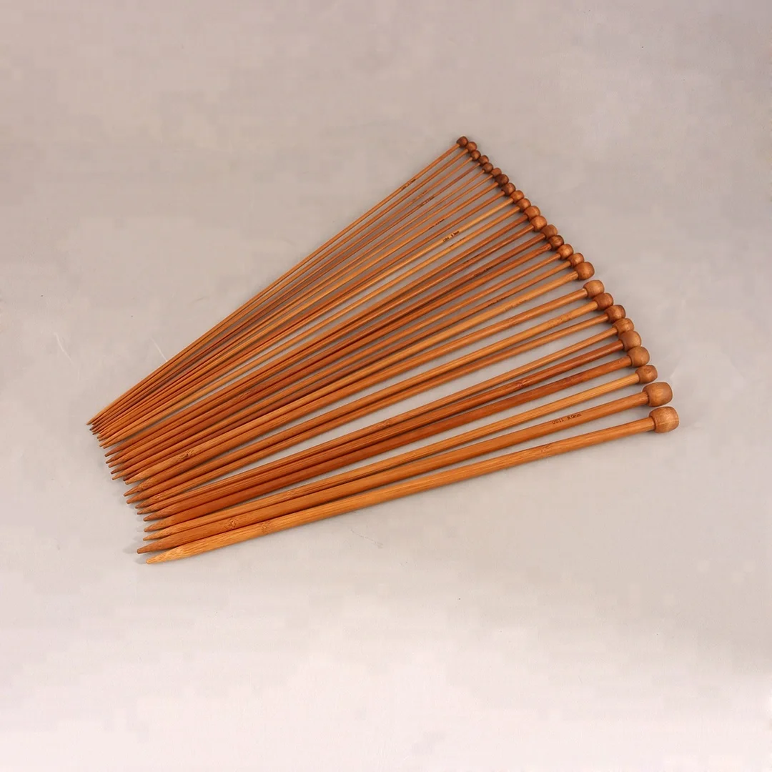 Kn007c36 1pair Carbonized Single Pointed Knitting Needle 36cm Buy