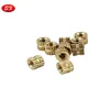 Brass Injection Non-Standard Custom Nut Surface Straight-Textured Flower Band Step