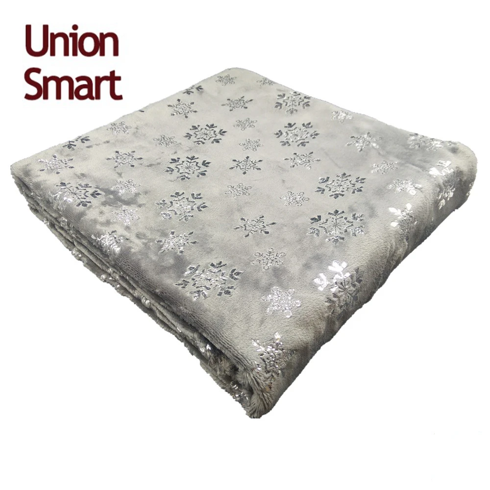 High Quality Metallic Foil Printed For Blanket Buy Flannel Fleece