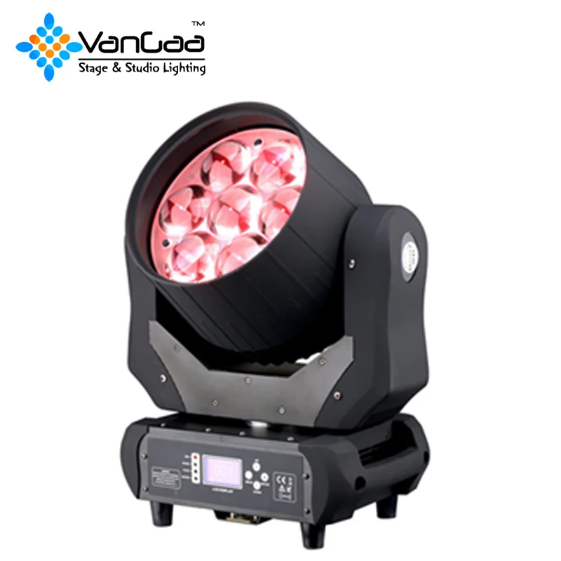 Quality Rgbw 4-in-1 led moving head Zoom Beam Wash 7pcs Bee Eye Moving Head Led Gold Supplier