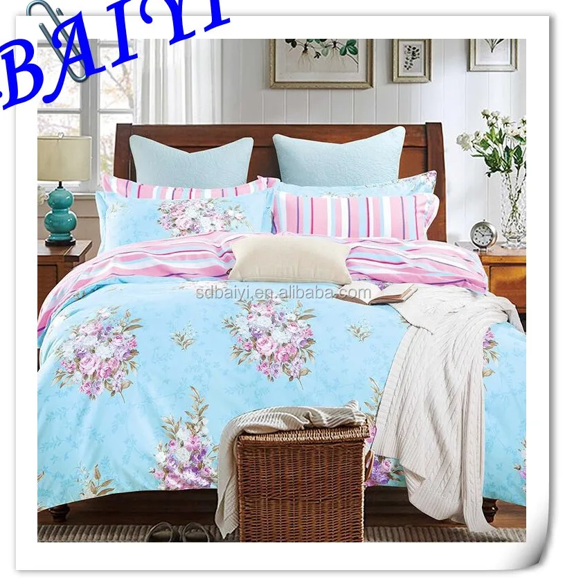 Digital Printed 100 Cotton Bedding Fabric Flower Printed Bedsheets