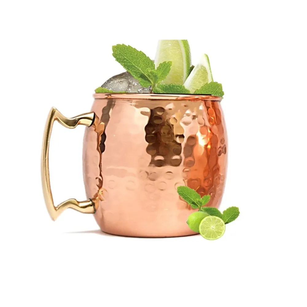 15oz 100 Pure Copper Moscow Mule Mug,Good Quality Copper Mug For Cafe,Customized Wine Mug Buy