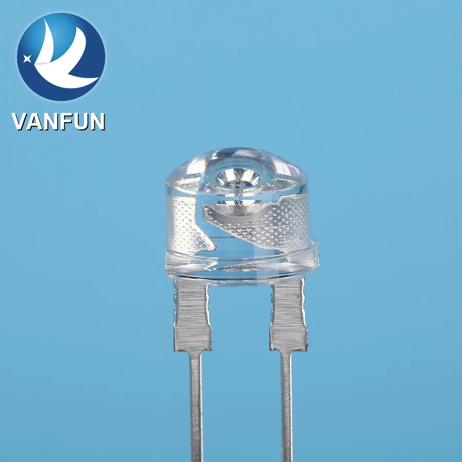 hot new products through hole LED 2pins straw hat led diode