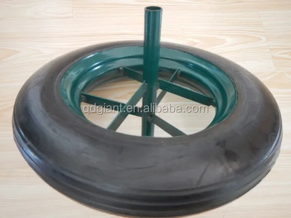 14 inch Solid Rubber Wheel for Hand Trolley