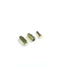 Circular Claw spring Power supply Pin Male plug header connector large current Gold Flash plated for PCB board brass