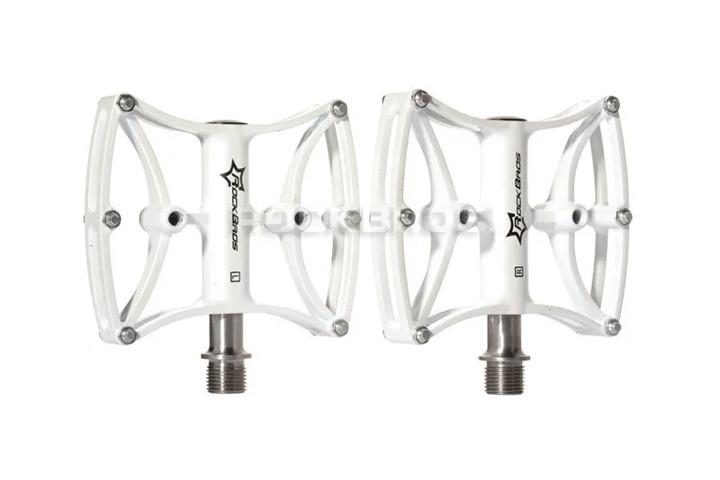 RockBros Cycling MTB BMX Magnesium Titanium Bearing Pedals Bikes Pedals White