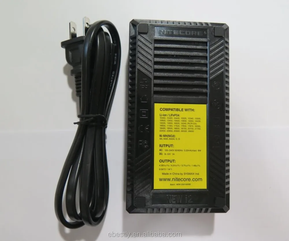 2016 NEW Nitecore i2 Battery Charger for 16340 10440 AA AAA 14500 18650 26650 Battery Charger Universal Charger nitecore new i2 5.jpg