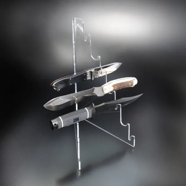 7 Books Clear Acrylic Knife Holder Perspex Knives Display Rack Buy