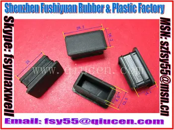 Square Plastic Chair Leg Floor Protectors Friction Durable