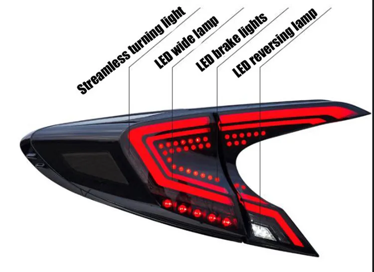 Toyota CH-R C-HR CHR 2016-2018 LED Tail Lights by Roadrage