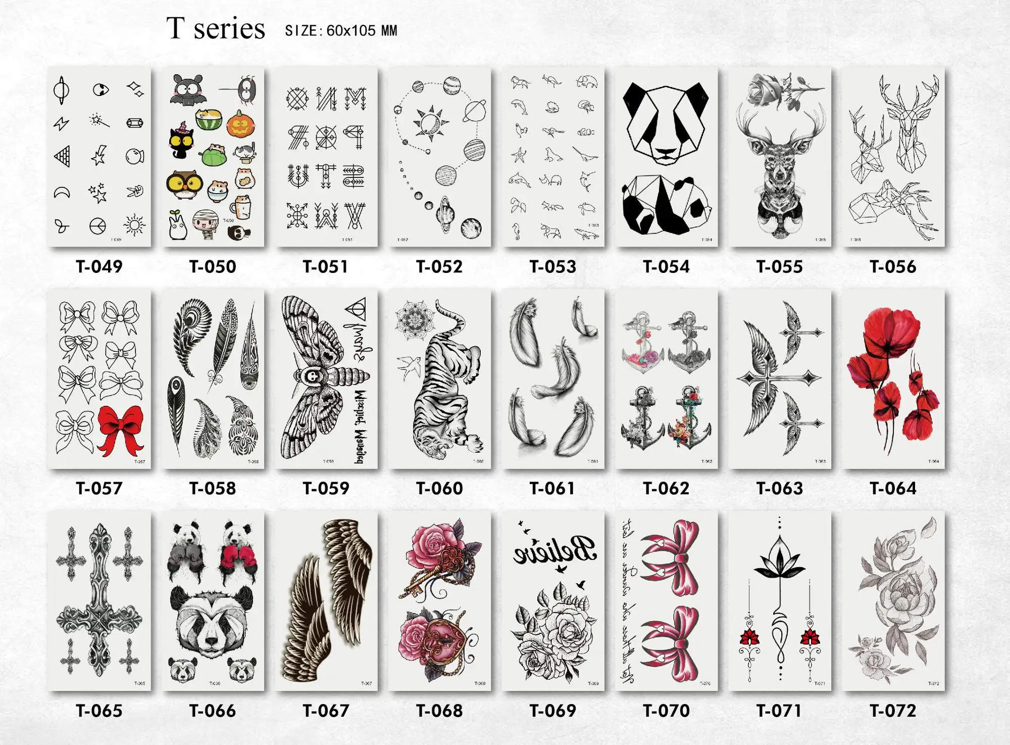 T 41 80 Hand Tattoo Sticker Sexy Lady Intim Skin Safe Temporary Tattoo