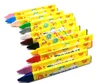 Triangle wax crayon triangular shape crayon cheap for drawing crayon