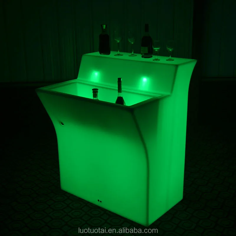 led plastic bar counter