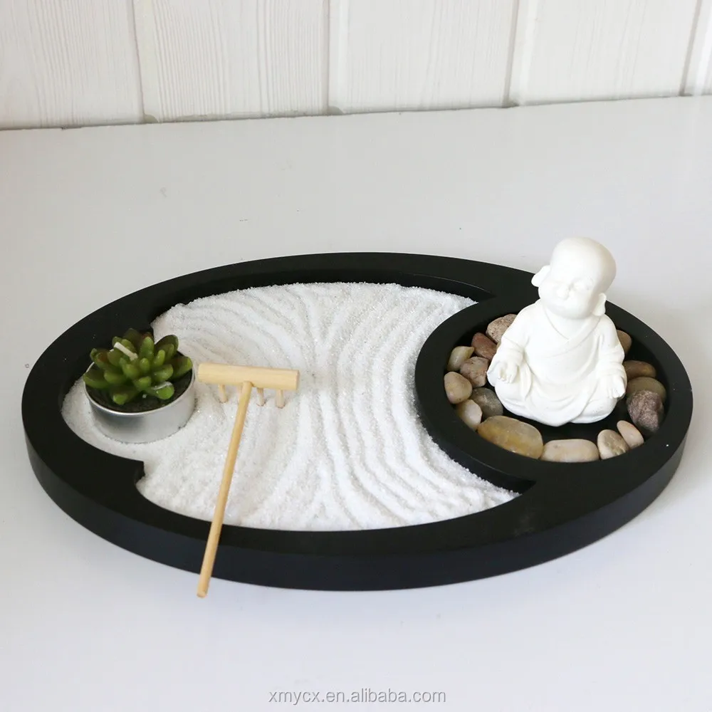 Chian Factory Wholesale Desktop Feng Shui Sand Mini Zen Garden Tabletop ...