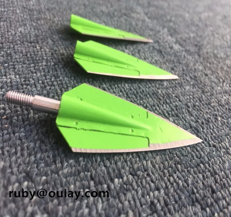 Aluminium And Stainless Steel 420 Helix Single Bevel Broadheads 125 Grain Expandable Hunting