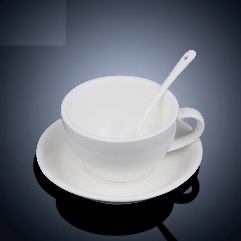 5 Star Hotel Ceramic Reusable Coffee Cup And Saucer