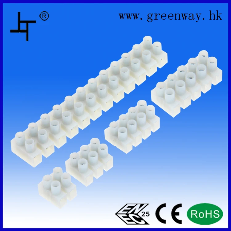 24A Wire Connector Double Rows Fixed Screw Terminal Block