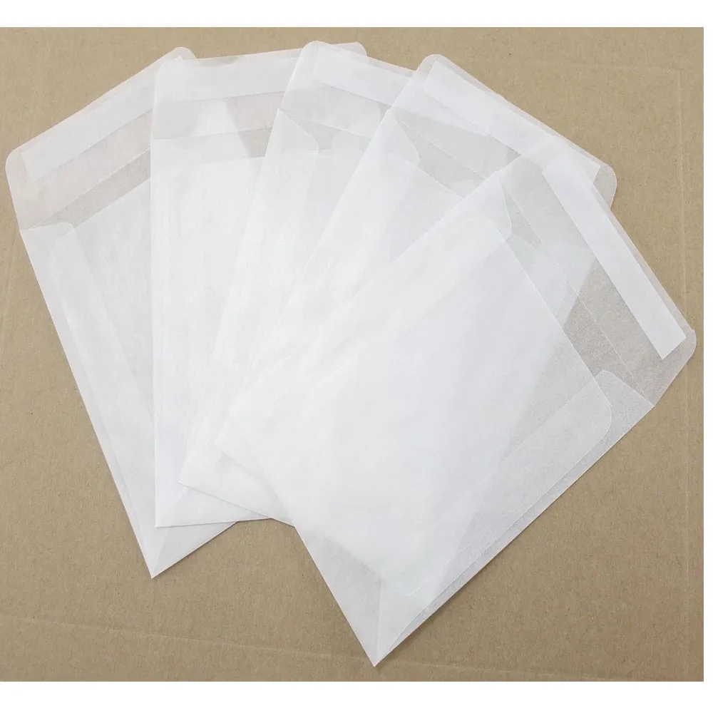 Peel & Seal 68 X 92mm Glassine Bags For Seeds Stamps Acid Free