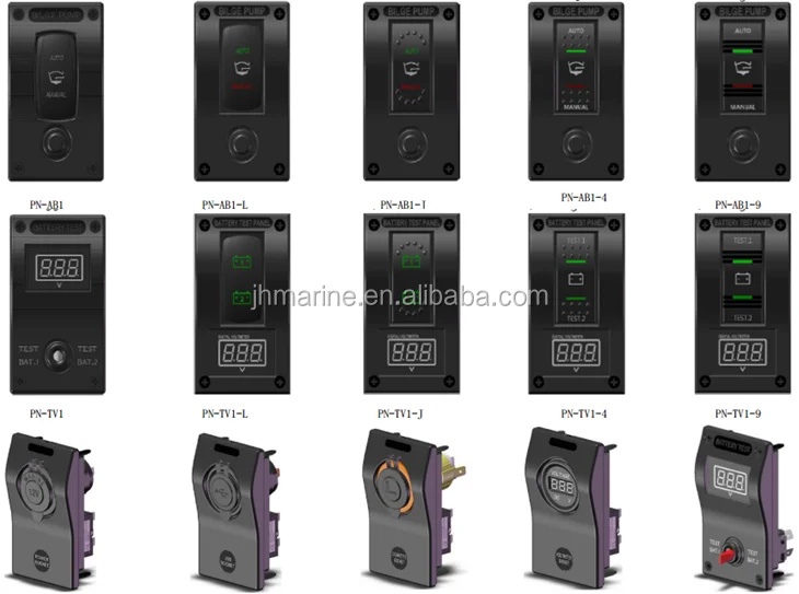 Dual Battery System Monitor Voltmeter Flush Mount Boat Marine Volt