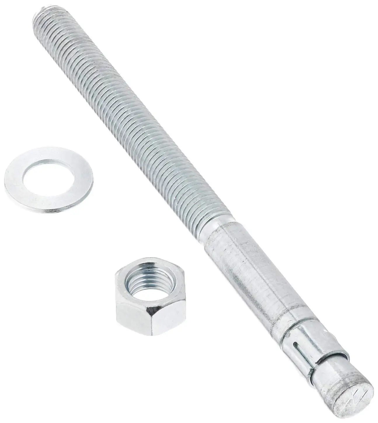 Simpson Strong Tie Wa62100 5//8-Inch by 10-Inch with 6-Inch Thread Length Zinc Plated Steel Wedge-All Anchor 10-Piece Anchor Fasteners