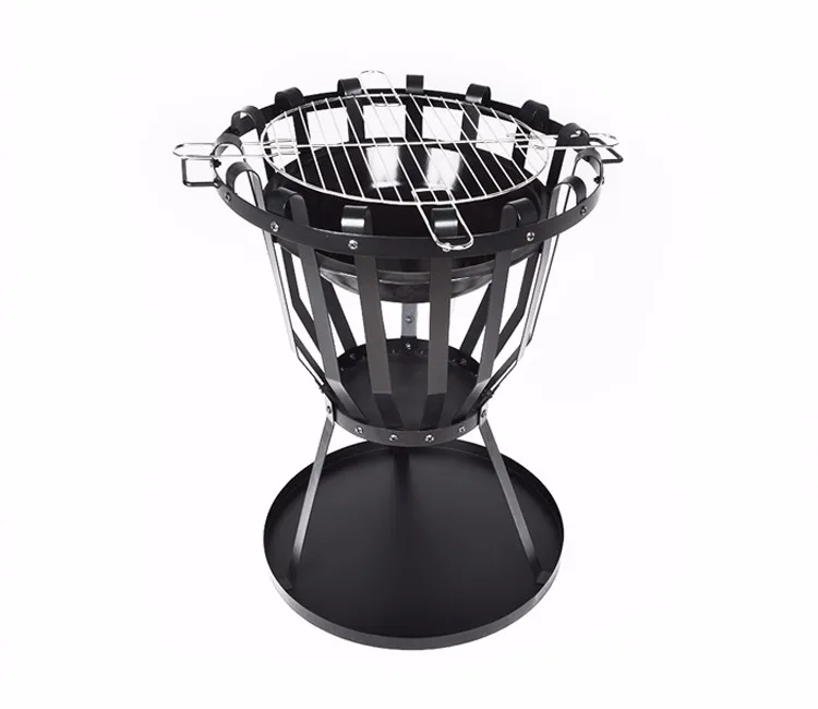 Highest Level Log Burner Wire Fire Brazier Wood Fireplace Burning