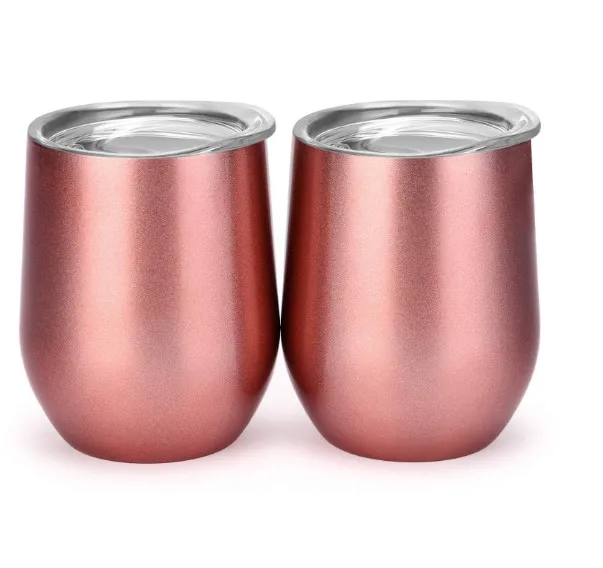 Promo top sale 12 oz stemless wine tumbler with lid for wholesale