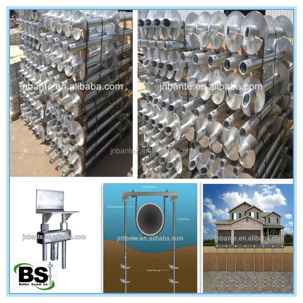 Hot Dip Galvanized Helical Ground Screw Pile