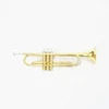 B Flat Music Instruments Professional Gold Lacquer Plated Bb key Trumpet