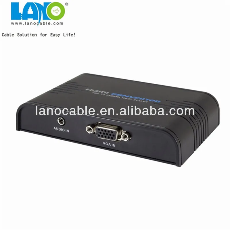 TV AV S Video RCA Composite to VGA PC Monitor Converter Adapter Box