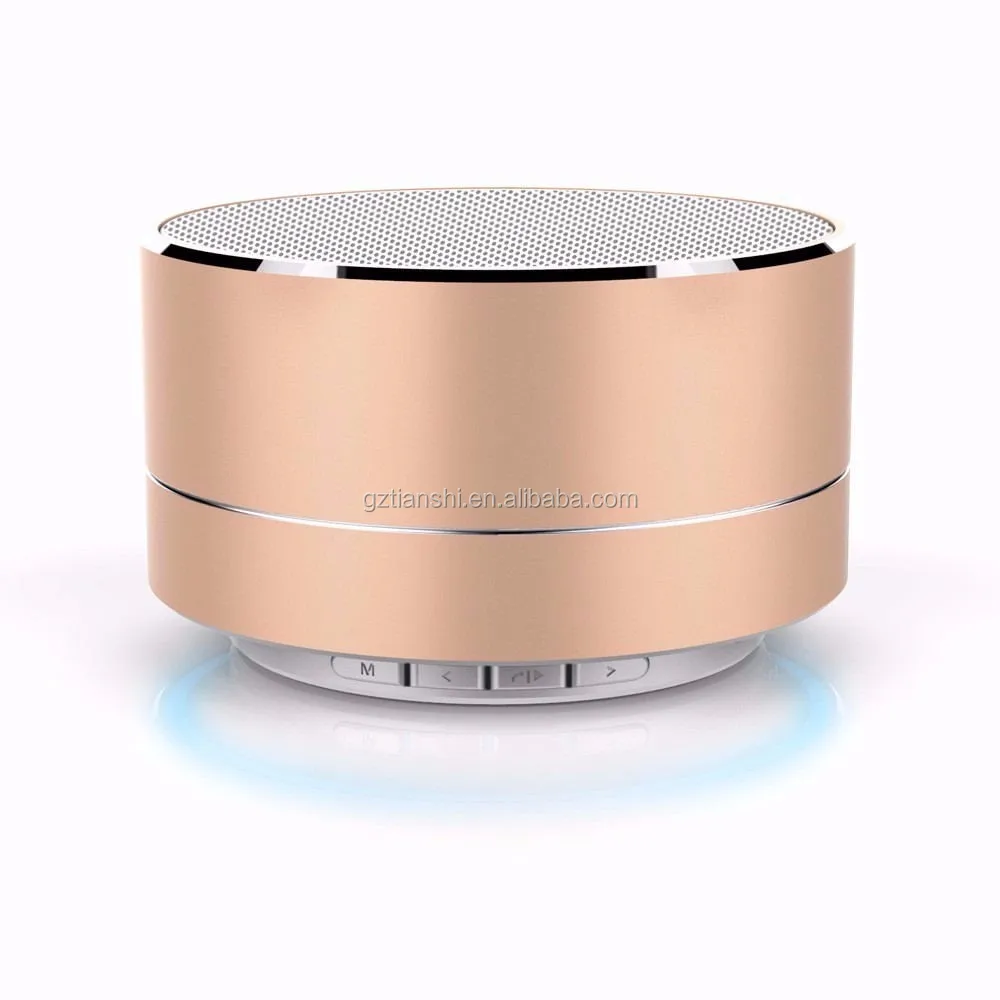 Metal Material Music Mini Bluetooth Wireless Speaker Support Hands-free Call FM Radio and TF Card - ANKUX.COM