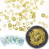 Alloy Time Gear Designs Ultra-thin Punk Style Stud Gold Steam Nail Decoration