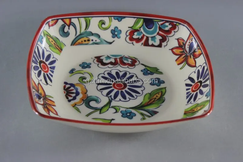 8inch Melamine Square suop plate, Deep Dishes