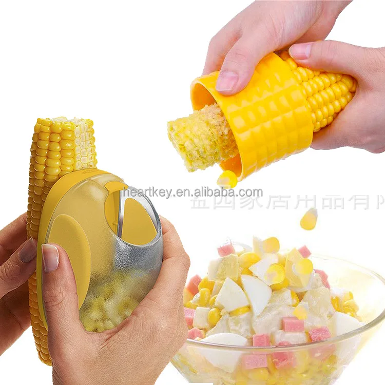 Stainless Steel Corn Stripper Thresher Cutter Remover Kernels Kitchen Tool HS