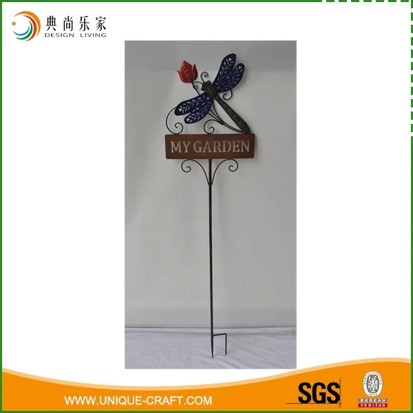2018 high quality metal wind spinner garden stake
