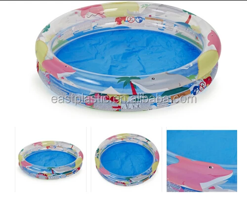 2 ring inflatable kiddie pool