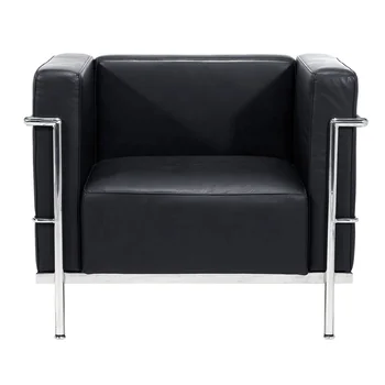 Comercial Furniture Classic Designer Couch Black 1 Seater Le