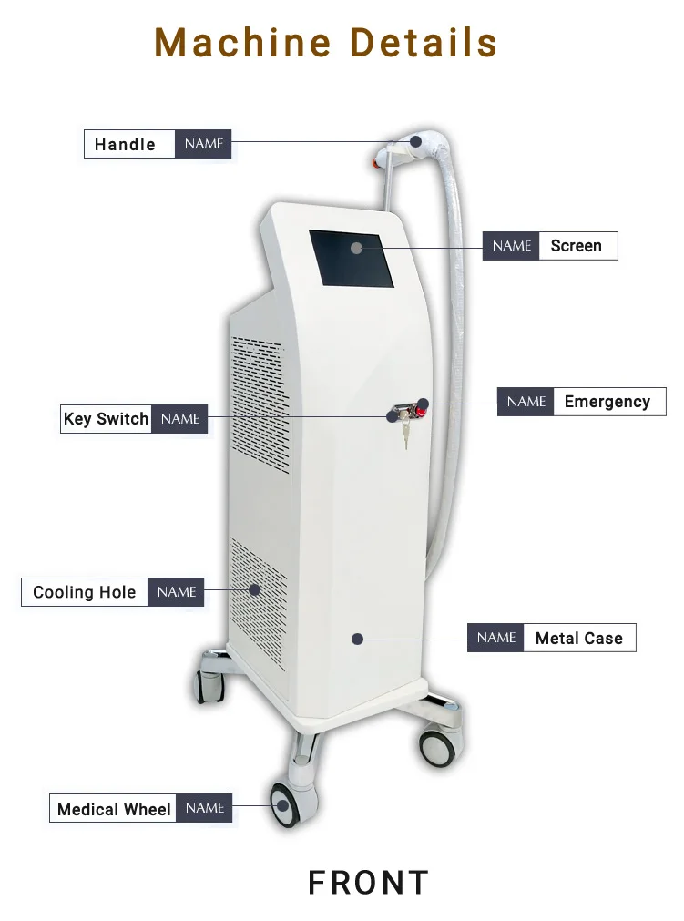 Hot sellings pigment tattoo removal 1064nm nd yag laser beauty equipment