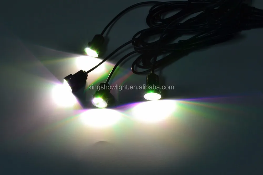 4PC APP Control RGB LED Boat Light Waterproof Outrigger Spreader Transom Underwater Troll
