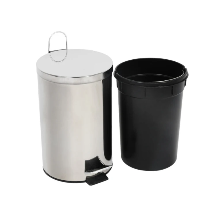 Brushed Stainless Steel Small Trash Box Paper Wall Trash Can - Buy ...