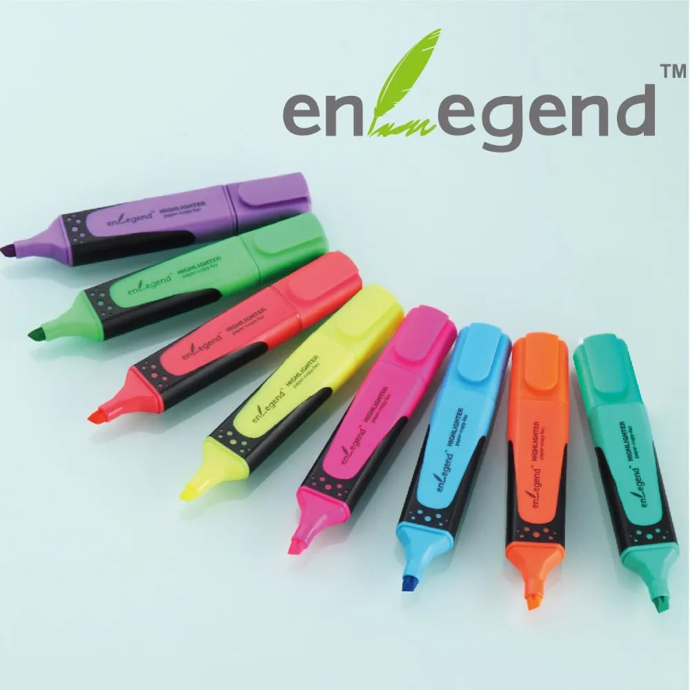 Multi Color Private Label Highlighter Pen Ink Refill And Blue Black