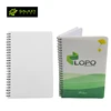 A5 spiral notebook blank sublimation notebook with plastic matt cover