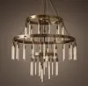 Vintage Brass Axis 3-Tier Chandelier Industrial Sensibility Ceiling Lamp Chandelier Lighting For Lobby