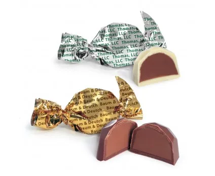 Customized printed aluminum foil wrapper for chocolate