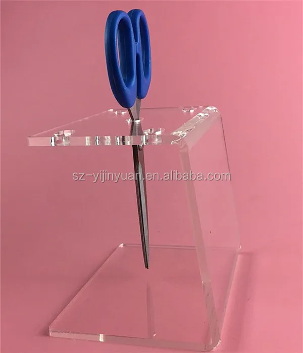 Wholesale Clear Acrylic Scissor Holder Display Stand Scissors Rack