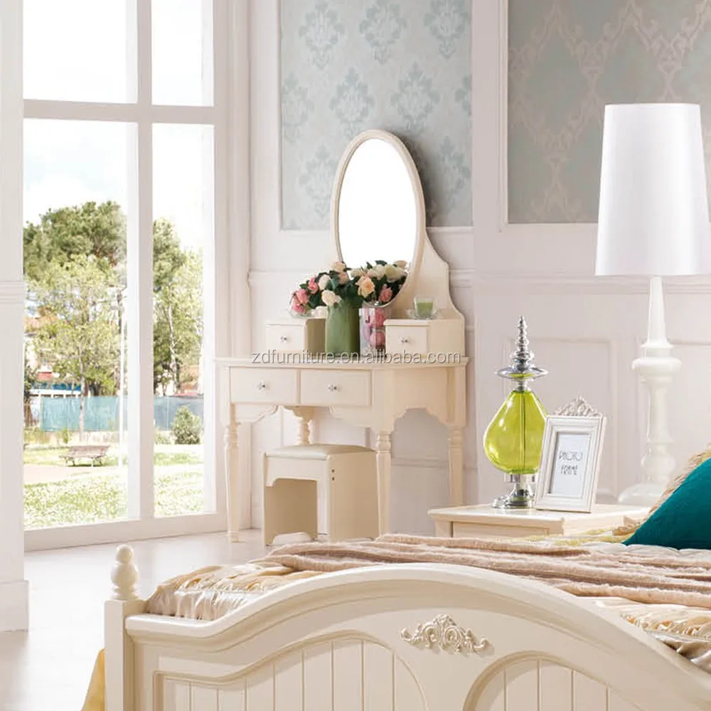Witte slaapkamer kasten kaptafel ontwerpen antieke kaptafel met ...