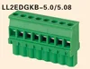 5.0/5.08mm wire connecting wp push socket terminal block